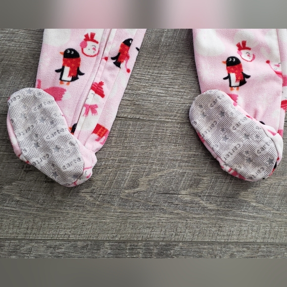 Carter's Sz 2 Fleece Zip-up Sleeper - Picture 3 of 3